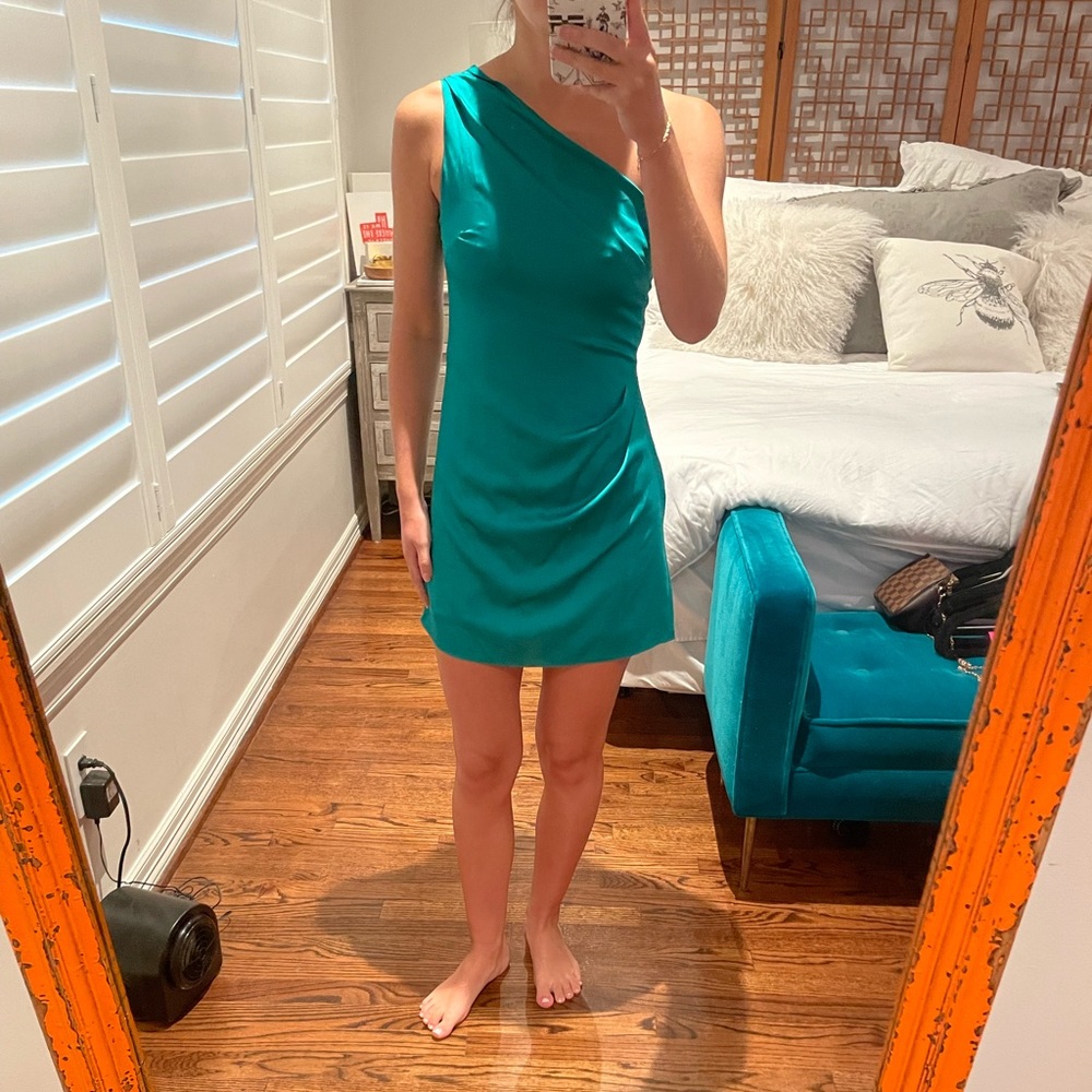 Teal Cocktail Dress by Hemline